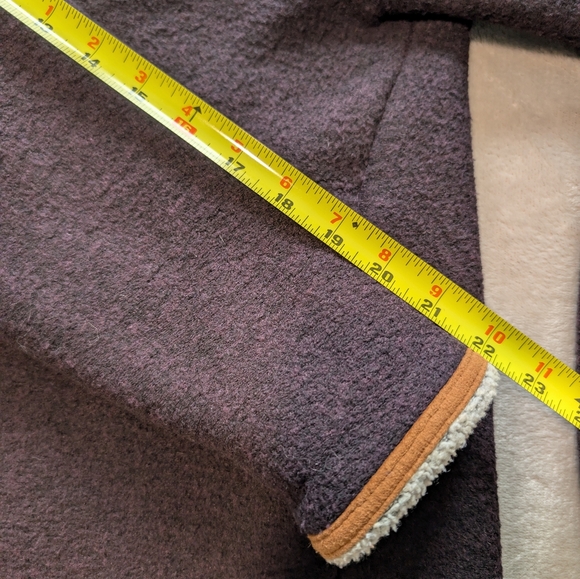 Vintage Woolrich Full Zip Fleece Sherpa Lined Jacket Sz M Granola Cabincore Eco - Picture 13 of 13